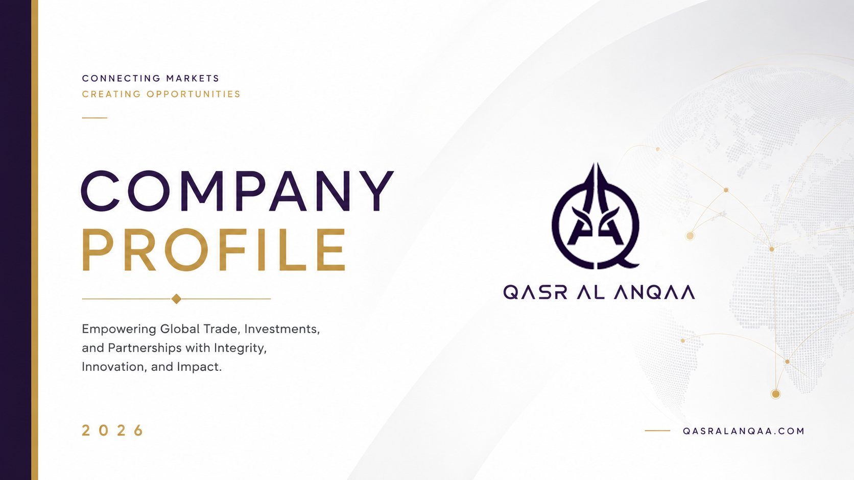 Qasr Al Anqaa Company Profile cover